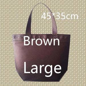 35*45*10 Medium Size Eco Reusable Shopping Bags Random Cloth Fabric Grocery Packing Recyclable Bag Simple Design Tote Handbag