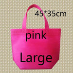 35*45*10 Medium Size Eco Reusable Shopping Bags Random Cloth Fabric Grocery Packing Recyclable Bag Simple Design Tote Handbag