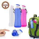 2017 new 500ML Creative Collapsible Foldable Silicone drink Sports Water Bottle Camping Travel my plastic bicycle bottle