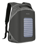 Solar Panel Power Backpack External USB Charge Bag Large Capacity Business Travel Anti-theft Waterproof Laptop Backpack