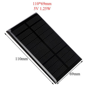 Solar Panel 5V 6V 12V Mini Solar System DIY For Battery Cell Phone Chargers Portable Solar Cell 0.15W 0.6W 1W 1.25W 1.5W