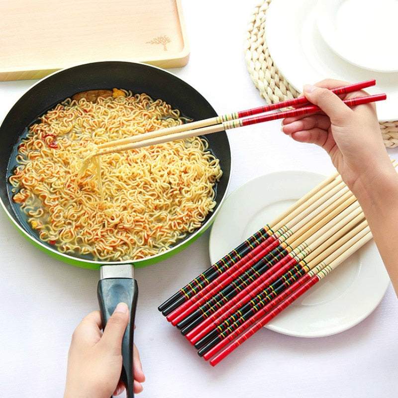 New 1 Pair Super Long Chopsticks Cook Noodles Deep Fried Hot Pot Traditional Chinese Style Bamboo Restaurant Home Kitchen