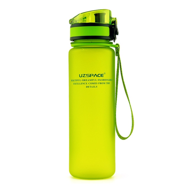 Hot Sale Uzspace Protein Shaker Portable Motion My Tritan Water Bottle Bpa Free Plastic For Sports camping hiking 350/500/650ml