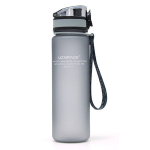 Hot Sale Uzspace Protein Shaker Portable Motion My Tritan Water Bottle Bpa Free Plastic For Sports camping hiking 350/500/650ml