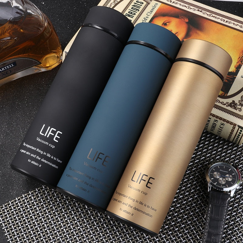 ZOOOBE Thermos Tea Vacuum Flask With  Filter Stainless Steel 304 Thermal Cup Coffee Mug Water Bottle Office Business Home Thermo