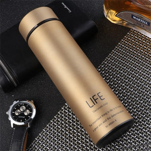 ZOOOBE Thermos Tea Vacuum Flask With  Filter Stainless Steel 304 Thermal Cup Coffee Mug Water Bottle Office Business Home Thermo