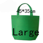 35*45*10 Medium Size Eco Reusable Shopping Bags Random Cloth Fabric Grocery Packing Recyclable Bag Simple Design Tote Handbag