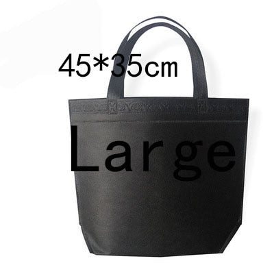 35*45*10 Medium Size Eco Reusable Shopping Bags Random Cloth Fabric Grocery Packing Recyclable Bag Simple Design Tote Handbag