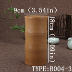 Bamboo Storage Bottles Kitchen Tea Container Jar Cans Case Organizer Spice Round Caps Seal Box Canister For Bulk Products