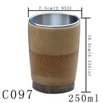 500ml Coffee Mugs Stainless Steel Tumbler Thermocup Drinking tea milk Thermos bamboo Fashion Insulation Water Bottle Travel Mug