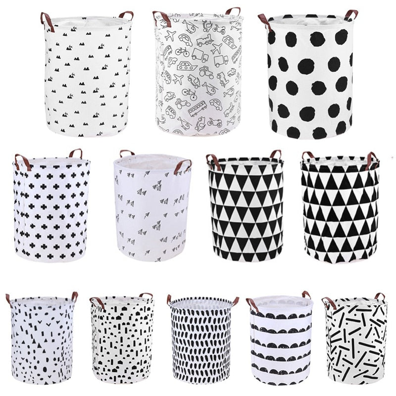 Foldable Laundry Storage Basket Clothes Storage Bag Dirty Laundry Basket Kids Toys Organizer Home Sundries Storage Barrel