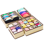 LASPERAL Non-woven Scarfs Socks Bra Organizer Storage Box Drawer Closet Organizers Boxes For Underwear Bra Home Storage