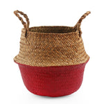 Storage Baskets laundry Seagrass Baskets Wicker Hanging Flower Pot Baskets Storage Flower Home Pot panier osier basket for toys