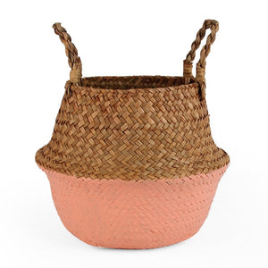 Storage Baskets laundry Seagrass Baskets Wicker Hanging Flower Pot Baskets Storage Flower Home Pot panier osier basket for toys