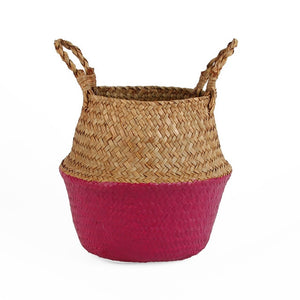 Storage Baskets laundry Seagrass Baskets Wicker Hanging Flower Pot Baskets Storage Flower Home Pot panier osier basket for toys