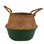 Storage Baskets laundry Seagrass Baskets Wicker Hanging Flower Pot Baskets Storage Flower Home Pot panier osier basket for toys