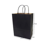 10 Pcs/lot Gift Bags With Handles Multi-function High-end Black Paper Bags 6 Size Recyclable Environmental Protection Bag