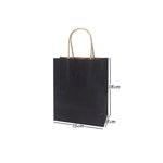 10 Pcs/lot Gift Bags With Handles Multi-function High-end Black Paper Bags 6 Size Recyclable Environmental Protection Bag