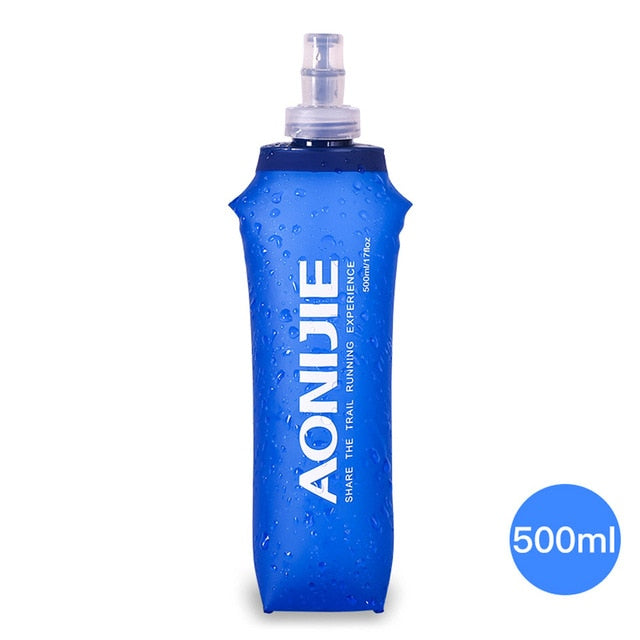 AONIJIE 170ml 250ml 500ml Sports BPA Free Collapsible Foldable Soft Water Bag Water Bottle Kettle Flask Hydration Pack Bladder