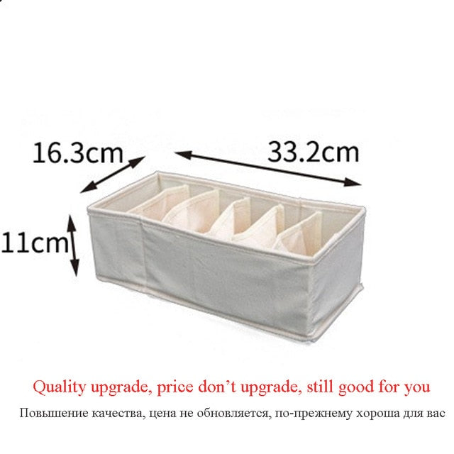 LASPERAL Non-woven Scarfs Socks Bra Organizer Storage Box Drawer Closet Organizers Boxes For Underwear Bra Home Storage