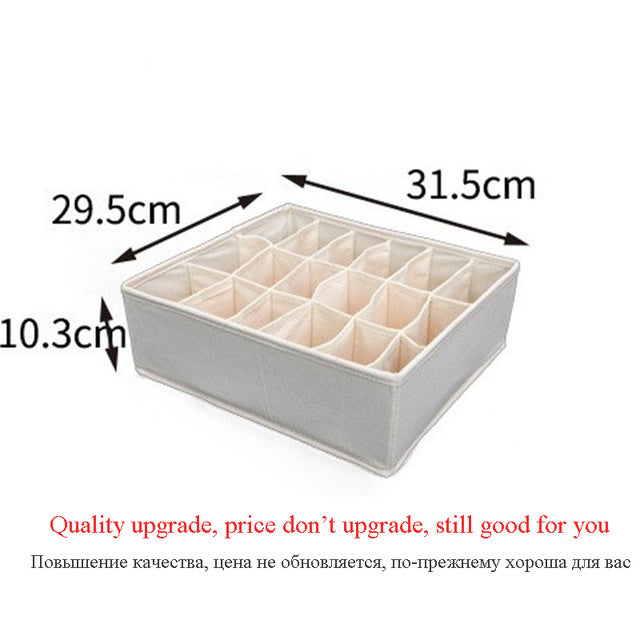 LASPERAL Non-woven Scarfs Socks Bra Organizer Storage Box Drawer Closet Organizers Boxes For Underwear Bra Home Storage