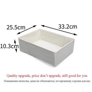 LASPERAL Non-woven Scarfs Socks Bra Organizer Storage Box Drawer Closet Organizers Boxes For Underwear Bra Home Storage