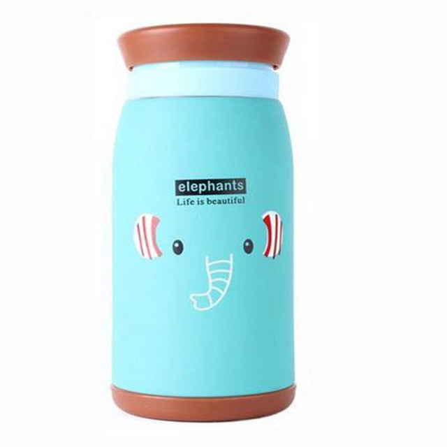 New Arrival 250ml/350ml Cartoon Thermos Cup Bottle Stainless Steel Thermocup Vacuum Thermal Mug Funny Birthday Couple Gift