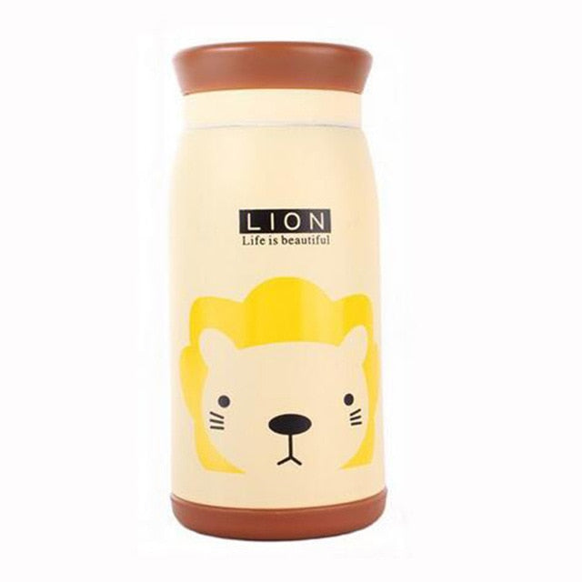 New Arrival 250ml/350ml Cartoon Thermos Cup Bottle Stainless Steel Thermocup Vacuum Thermal Mug Funny Birthday Couple Gift