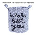 Foldable Laundry Basket Canvas Storage Basket Barrel Creative Kids Toys Organizer Storage Barrel Container Home Supplies