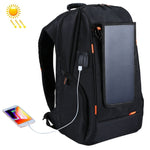 Solar Backpack Waterproof Large Capacity 17 inch Convenient Charging Laptop Travel Bag Sunlight Charger