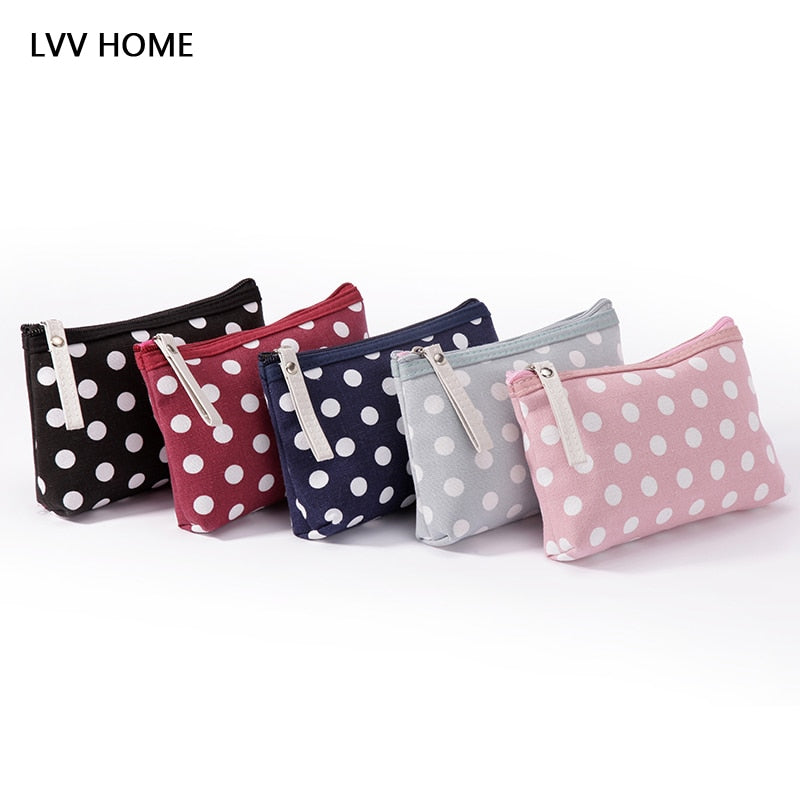 LVV HOME Round point women zipper Makeup Bags/Portable Travel Cosmetic Case Organizer Pouch Toiletry wash storage bag