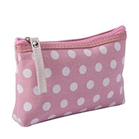 LVV HOME Round point women zipper Makeup Bags/Portable Travel Cosmetic Case Organizer Pouch Toiletry wash storage bag