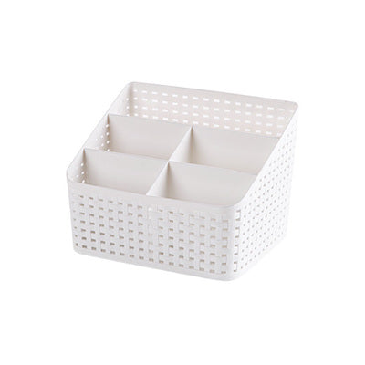 Lasperal Plastic Makeup Organizer Home Office Sundries Cosmetics Storage 5 Grids Desktop Jewelry Storage Box Container Drawer