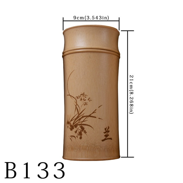 Large Capacity Natural Bamboo Storage Jars For Bulk Products Kitchen Accessories Container Bottle Spices Tea Box Caddy Sealed