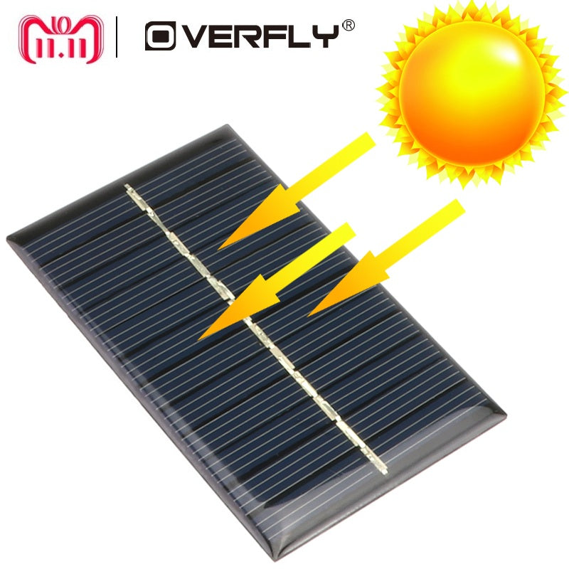 Solar Panel 5V 6V 12V Mini Solar System DIY For Battery Cell Phone Chargers Portable Solar Cell 0.15W 0.6W 1W 1.25W 1.5W