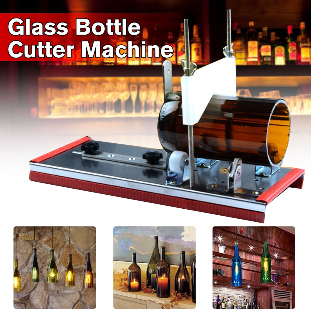 DIY Recycle Cutting Tool Kit Glass Bottle Cutter 2-10mm Beer Wine Jar Accurate Cutting Machine Stainless Steel Smoothly Cutting