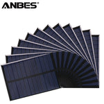 ANBES Solar Panel 5V 6V 12V Mini Solar System DIY For Battery Cell Phone Chargers Portable 0.15W 0.6W 1W 1.25W 1.5W Solar Cell