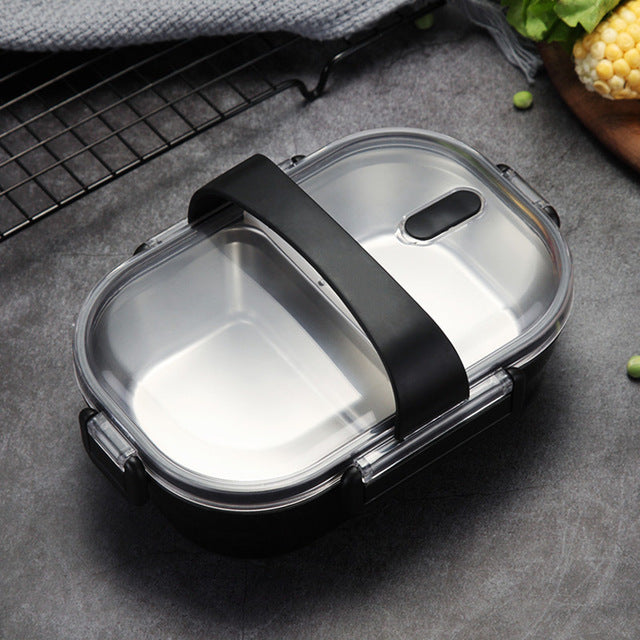 WORTHBUY Japanese Portable Lunch Box For Kids School 304 Stainless Steel Bento Box Kitchen Leak-proof Food Container Food Box