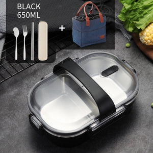 WORTHBUY Japanese Portable Lunch Box For Kids School 304 Stainless Steel Bento Box Kitchen Leak-proof Food Container Food Box