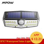 Mpow CD137 30 LED Garden Solar Lights ipx7 Waterproof Solar Lamp Wide Angle Solar Motion Sensor For Pathway Garage/Swimming Pool